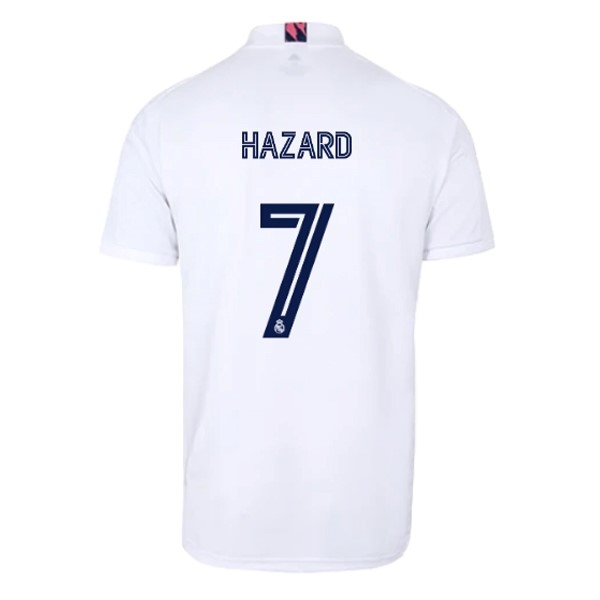 Camiseta Real Madrid Replica Primera Ropa NO.7 Hazard 2020/21 Blanco